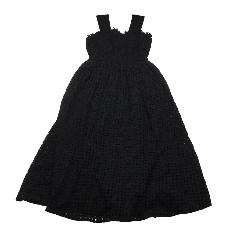 Dress Casual Midi By Ann Taylor In Black, Size: S