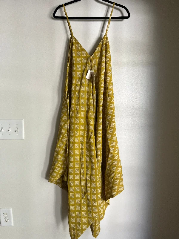 Dress Casual Midi By World Market In Mustard, Size: S