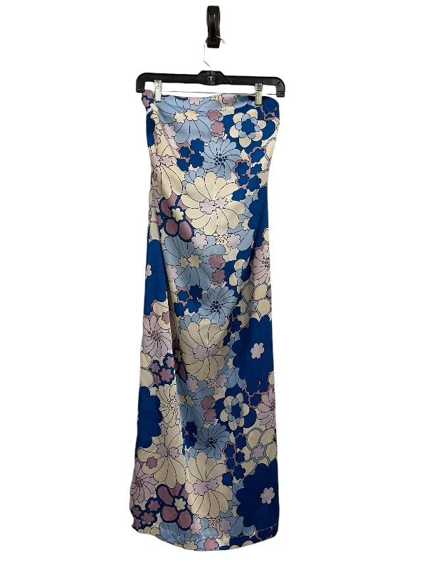 Dress Casual Midi By Zara In Blue, Size: Xs