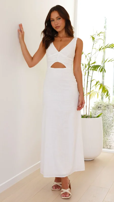 Mahalia Maxi Dress - White