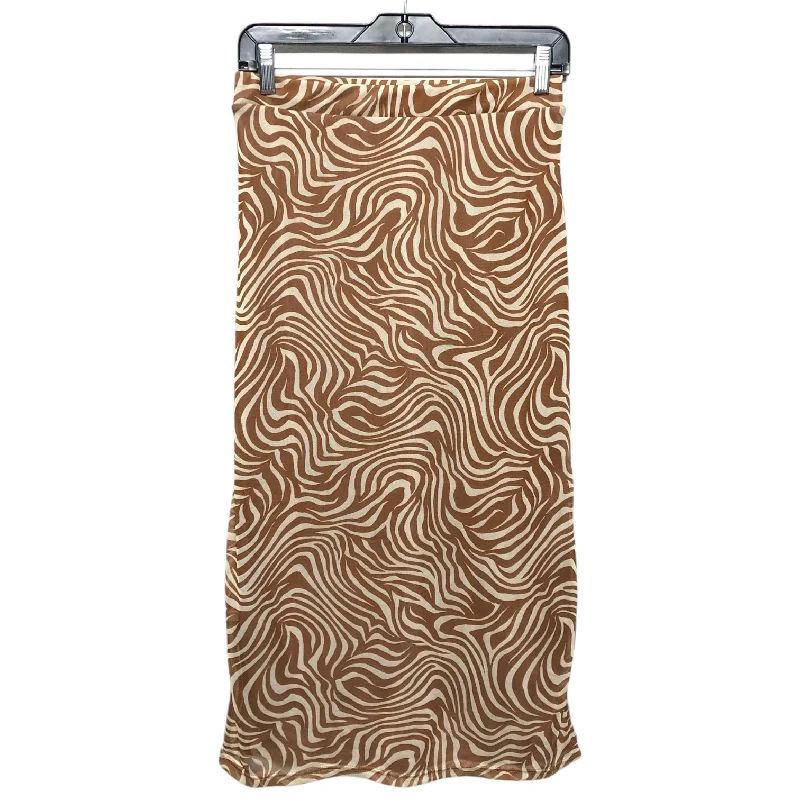 Skirt Midi By Mi Ami In Brown, Size: M