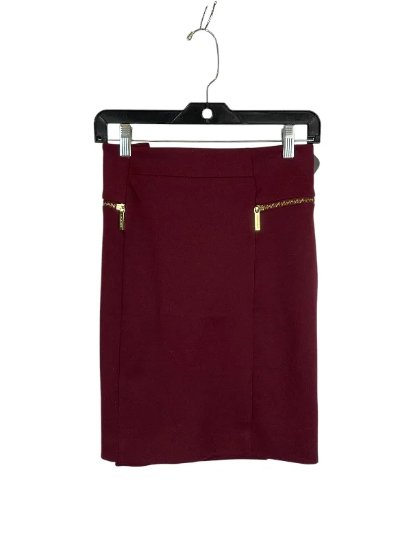 Skirt Mini & Short By Michael By Michael Kors In Red, Size: 10