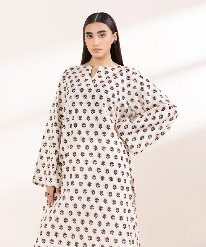 Printed Khaddar Shirt