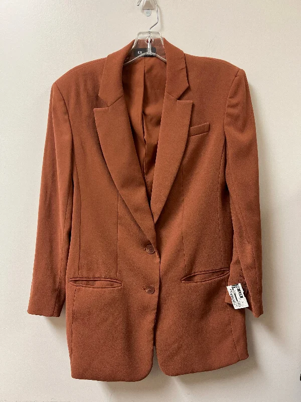 Blazer By Express In Orange, Size: Xs