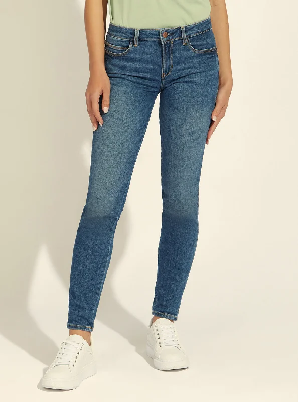 Mid-Rise Skinny Curve Denim Jeans in Carry Mid Wash