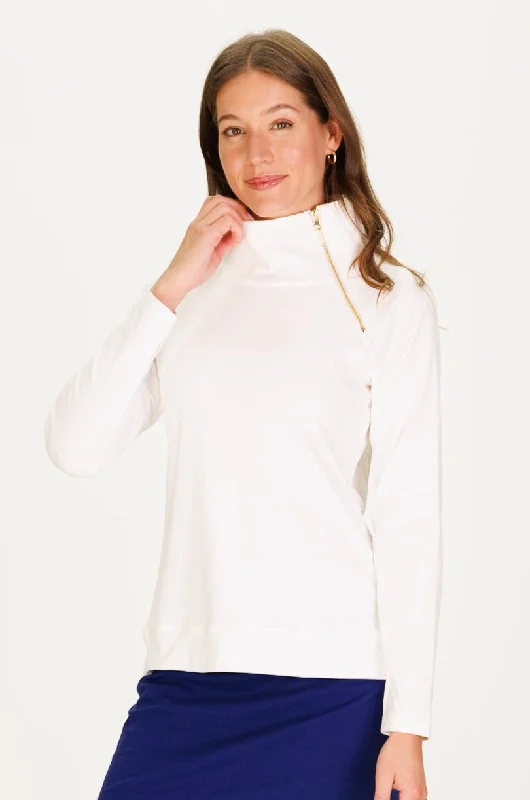 The Bowen Sweatshirt in White SuperSoft