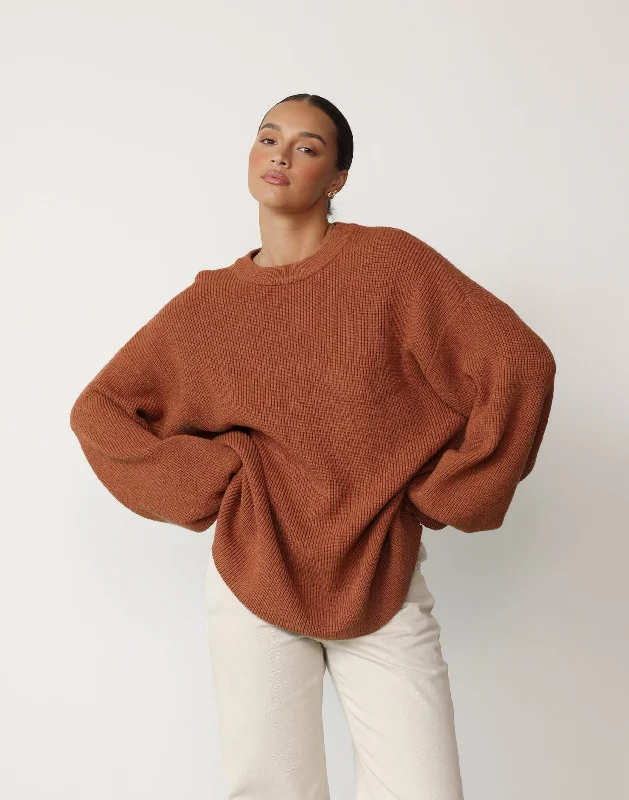 Cody Oversized Jumper (Cinnamon)