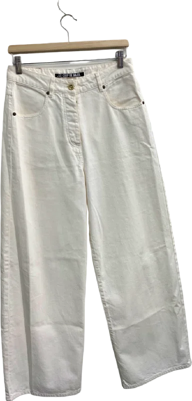 Jacquemus White Le Coup De Soleil Wide Leg Jeans W26