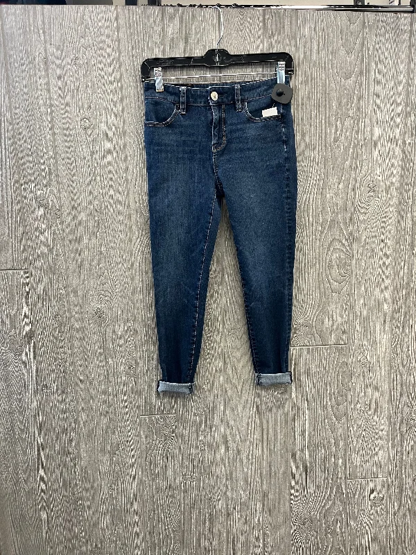 Jeans Skinny By American Eagle In Blue Denim, Size: 0