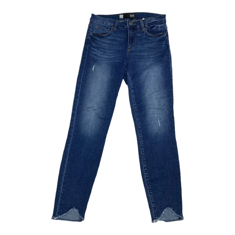 Jeans Skinny By Kut In Blue Denim, Size: 4