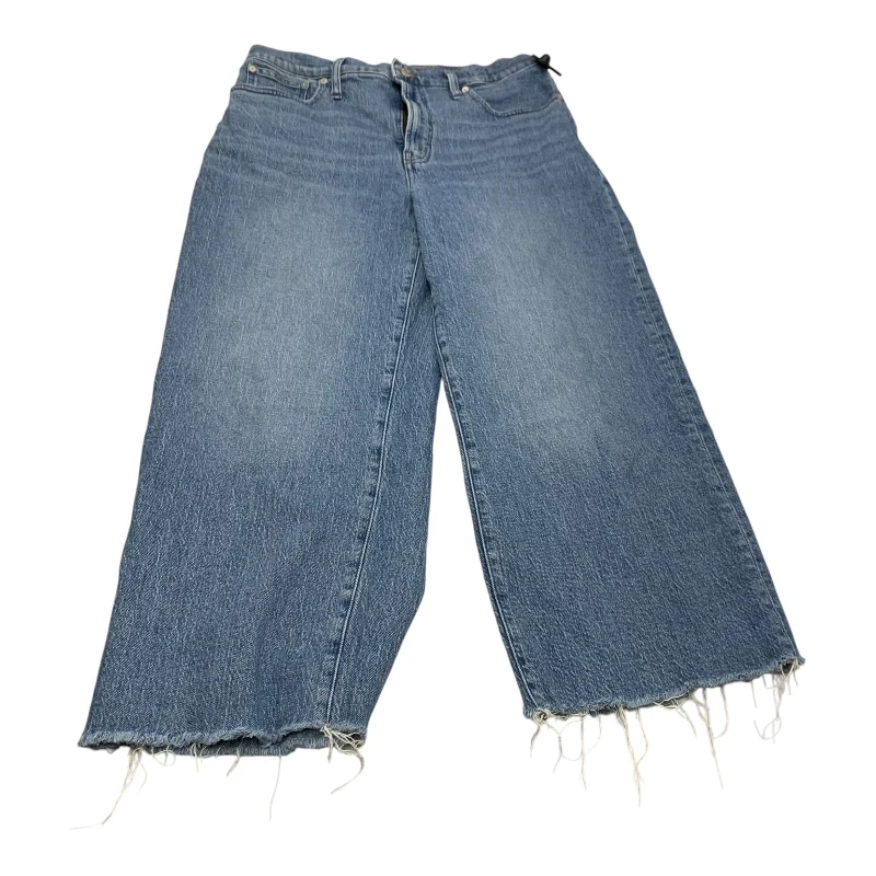 Jeans Straight By Madewell In Blue Denim, Size: 12