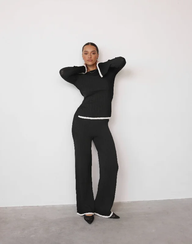 Kienna Pants (Black/Cream)